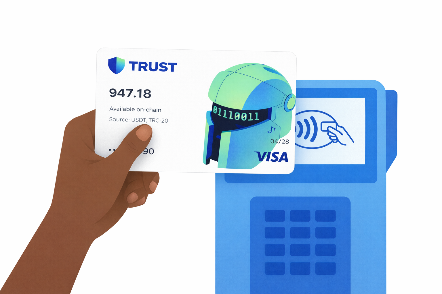 Mobile trading interface with QR code scanning